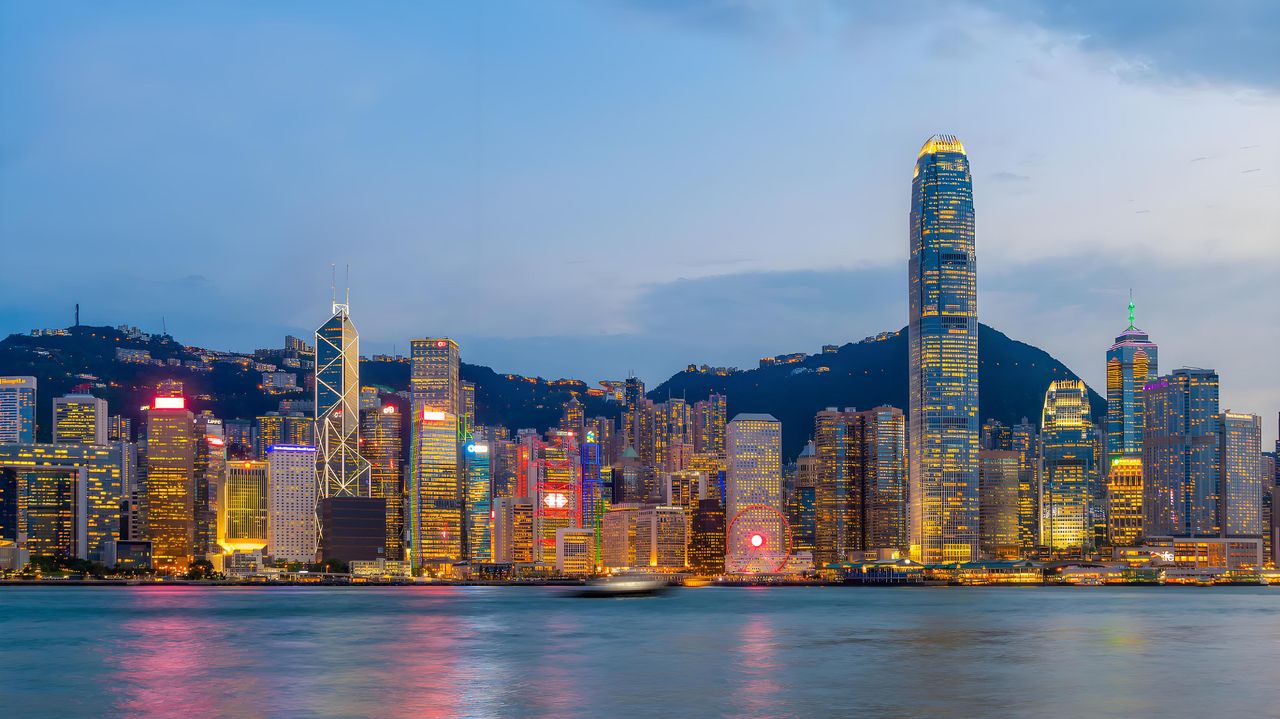 香港维多利亚港夜景