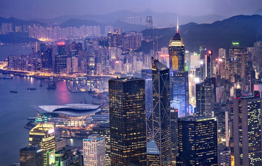 香港中环夜景